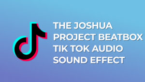 The Joshua Project Beatbox - Tik Tok Audio Sound Effect