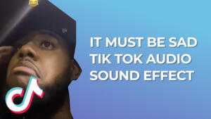 It must be sad Tik Tok Sound Effect