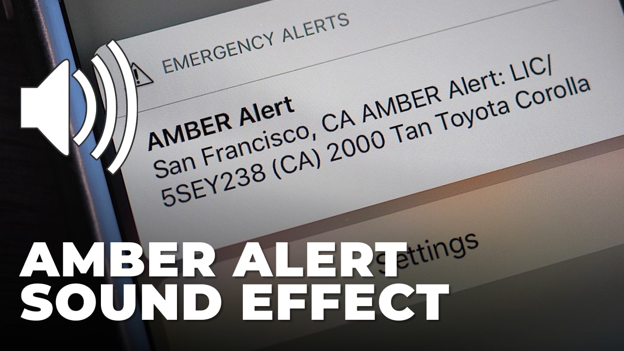 fear of amber alert sound