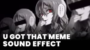 u got that meme Sound Effect