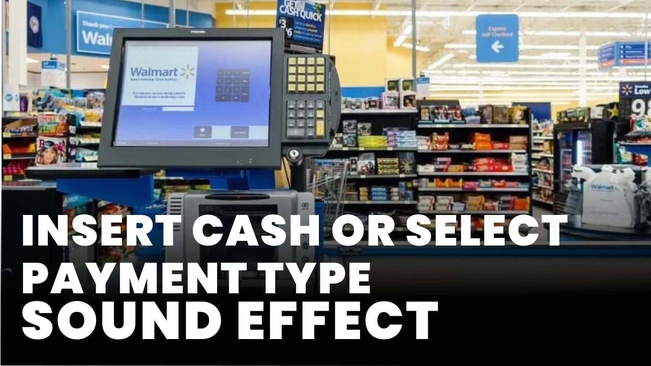 Insert cash or select payment type Sound Effect