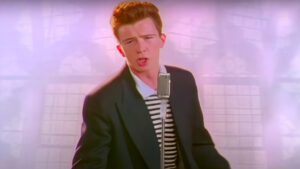 Never gonna give you up in low quality download