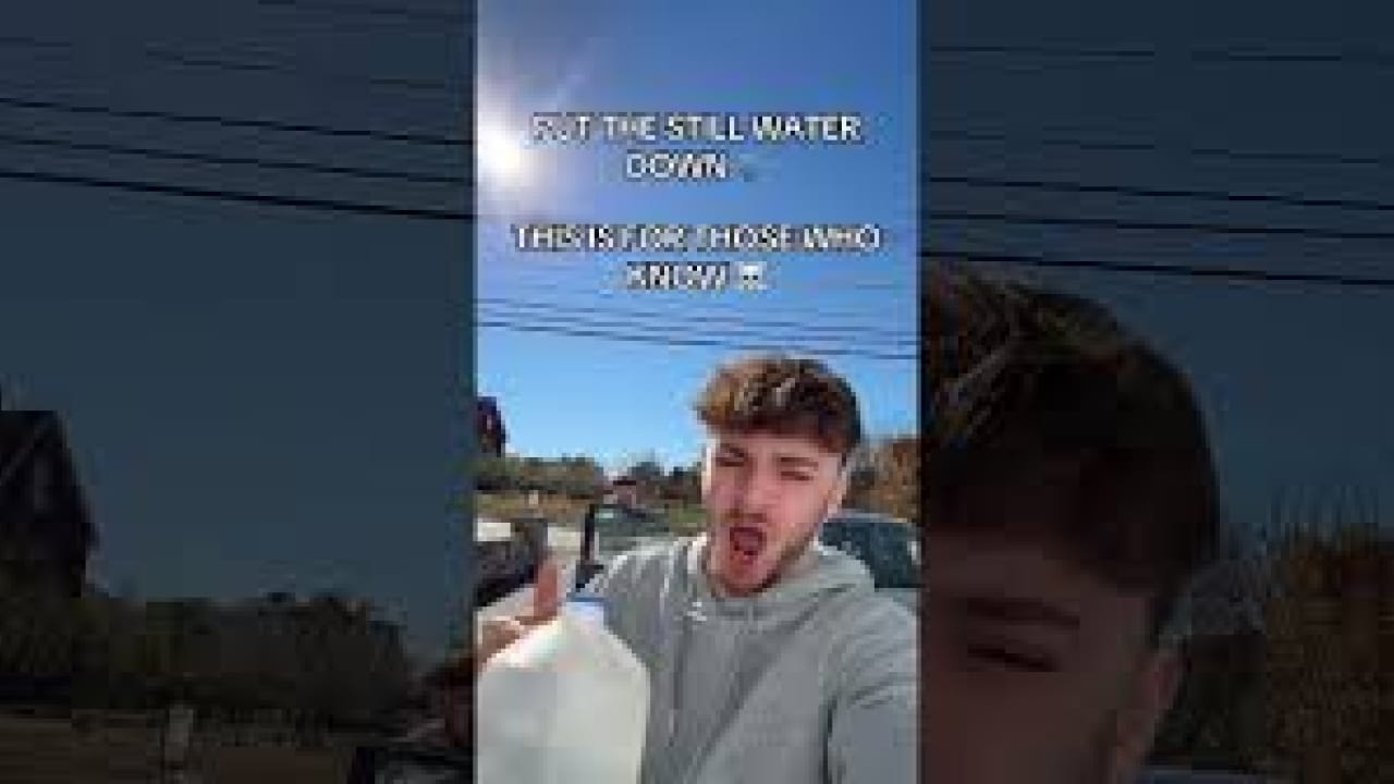Put the still water down meme