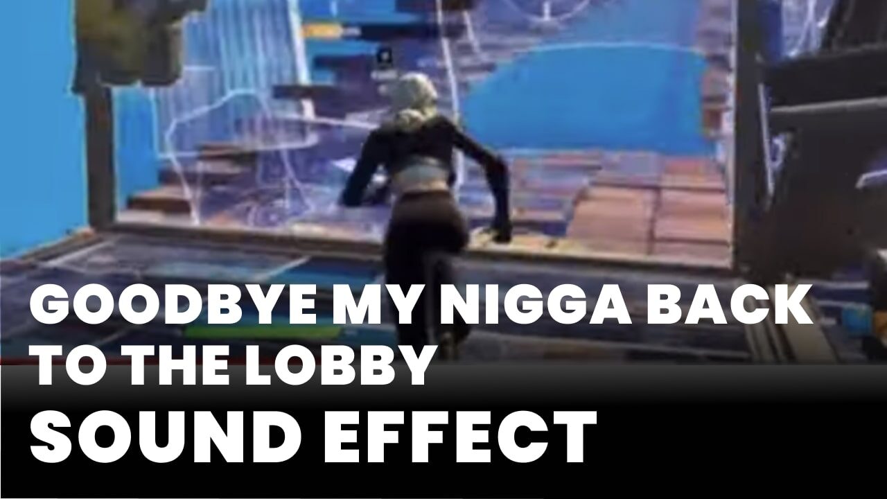 Goodbye My Nigga Back To The Lobby Sound Effect