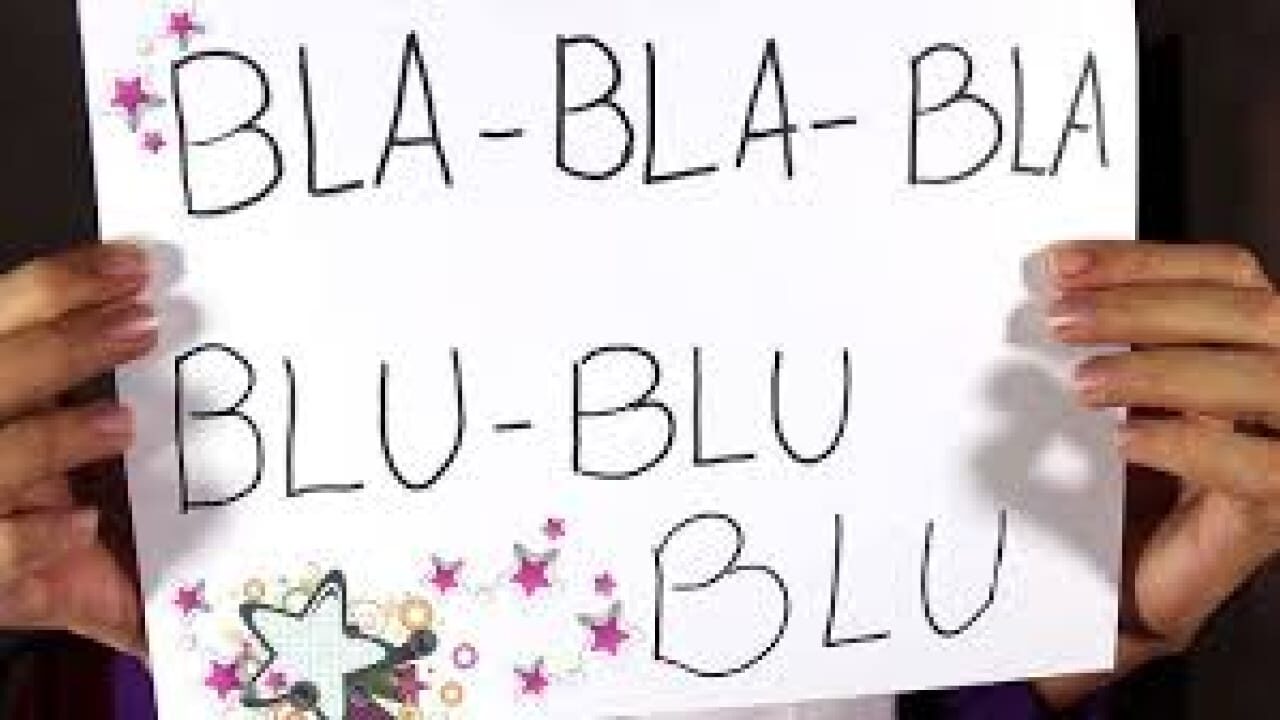 bla bla bla ble ble ble blu blu blu