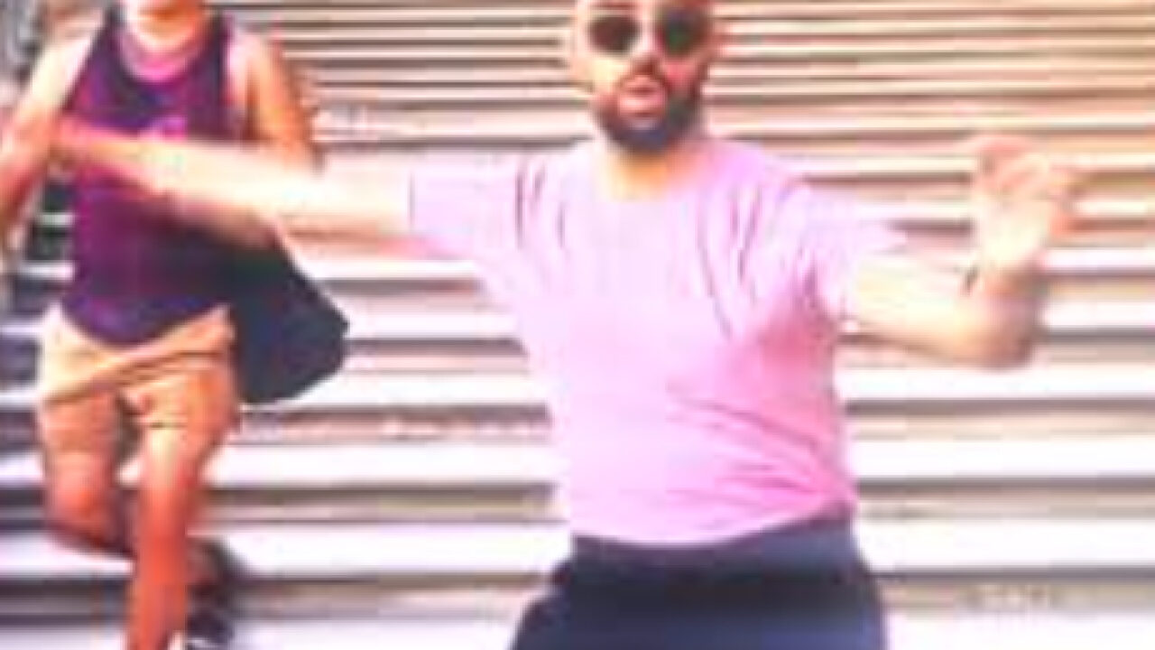 blue shirt guy dancing sound effect